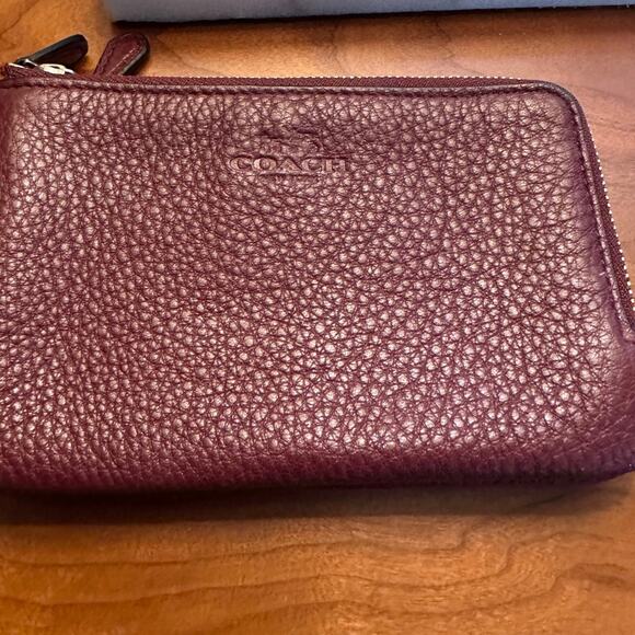 COACH double zip wristlet wallet - Picture 2 of 4